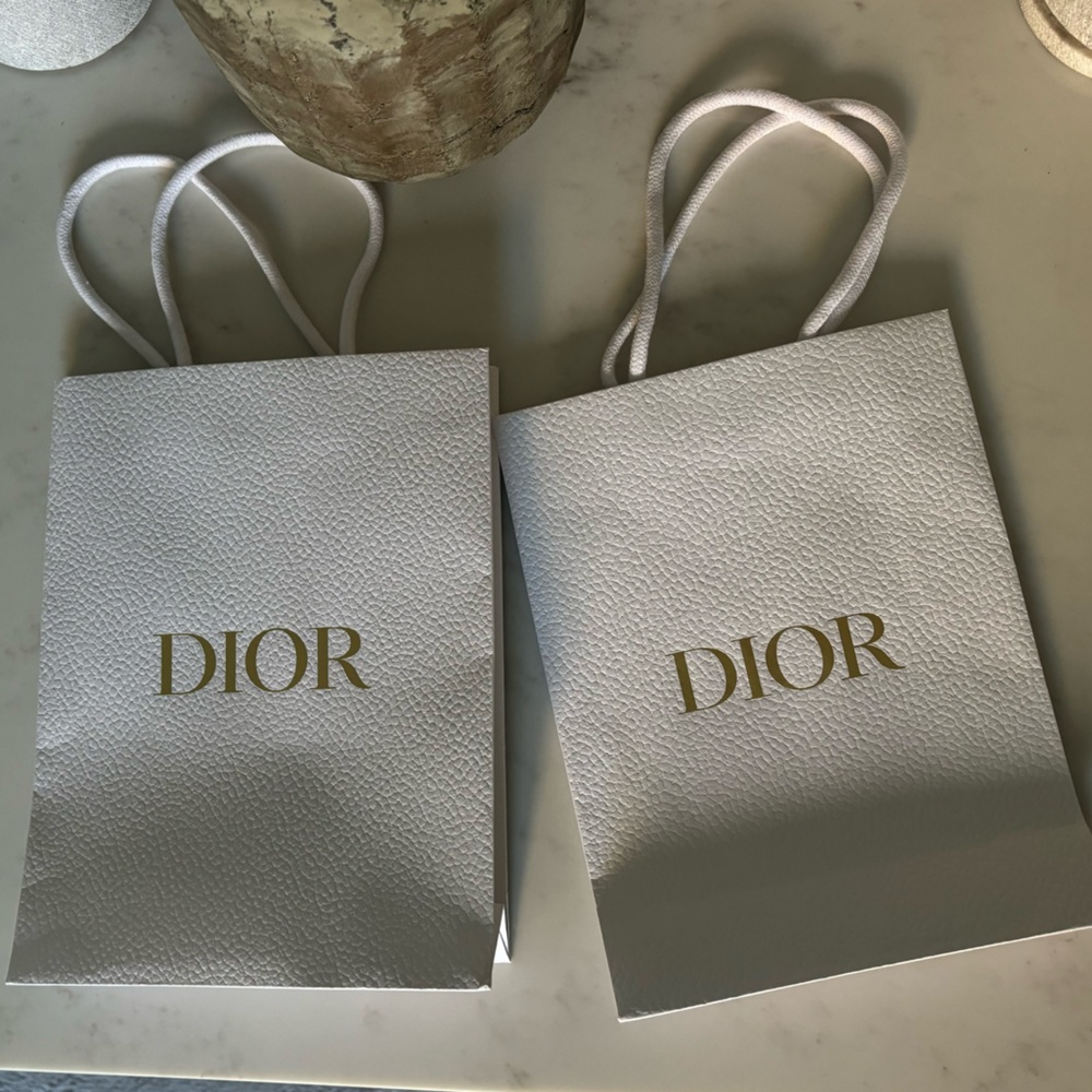 Dior Bags with Ribbon and Envelope